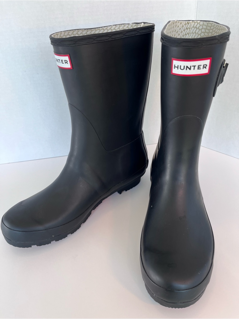 Hunter Original Tall Matte Black Mid-Calf Rubber Rain Boots